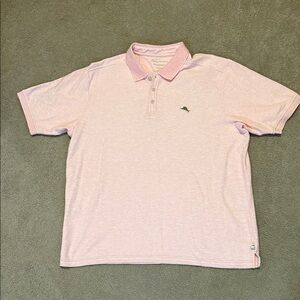 Tommy Bahama Light Pink Polo Shirt